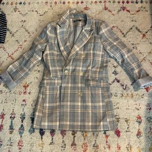 Nasty gal plaid blazer